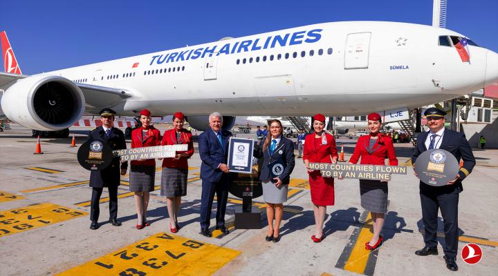 Turkish Airlines wpisane do księgi rekordów Guinnessa, fot Turkish Airlines
