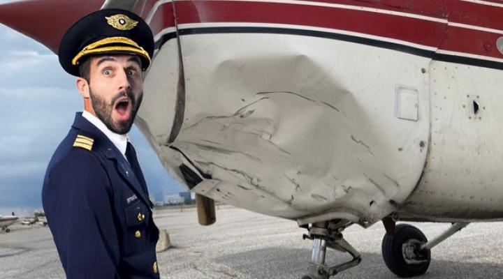 Szczerze zdziwiony pilot