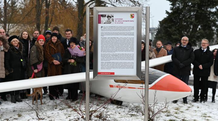 Adela Dankowska została patronką lotniska w Lesznie (fot. Agata Jankowska)