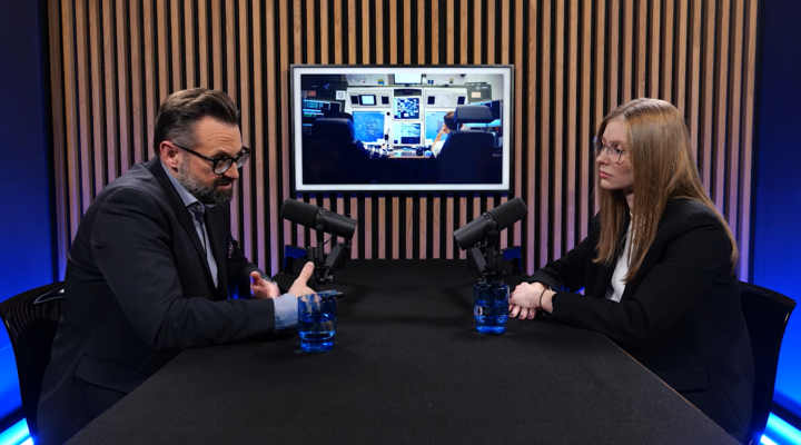 Dagmara Urbańczyk, praktykantka ruchu lotniczego w PAŻP gościem wideopodcastu Wysokie Loty (fot. PAŻP)