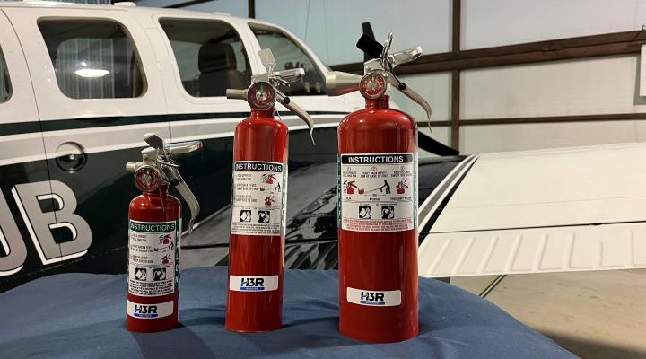 Gaśnice w samolotach general aviation, fot. AOPA
