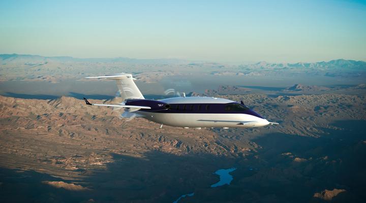 P.180 Avanti EVO w locie (fot. piaggioaerospace.it)