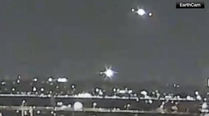 Katastrofa CRJ700 w Waszyngtonie. Źródło EarthCam