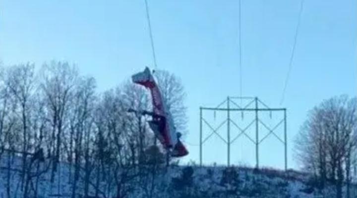 Wypadek samolotu Bellanca w Arkansas, fot. avweb
