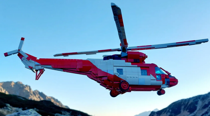 Śmigłowiec Sokół Tatrzańskiego Ochotniczego Pogotowia Ratunkowego w konkursie LEGO Ideas (fot. ideas.lego.com)