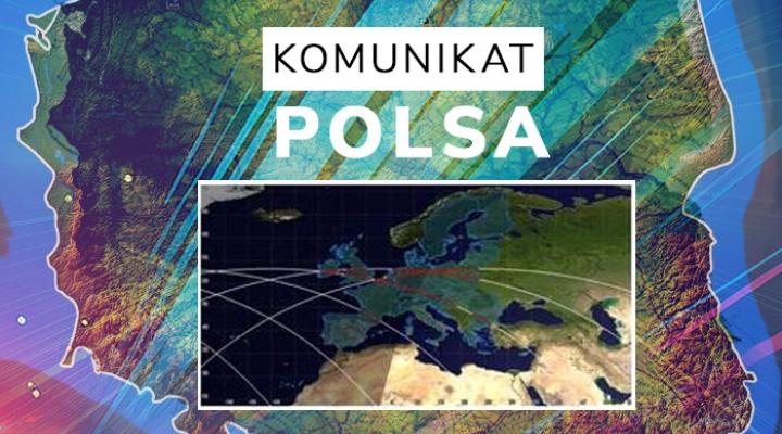 Komunikat POLSA (fot. Polska Agencja Kosmiczna)