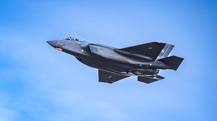 Pierwszy polski pilot za sterami F-35 (fot. st. sierż. Rafał Samluk, Combat Camera)