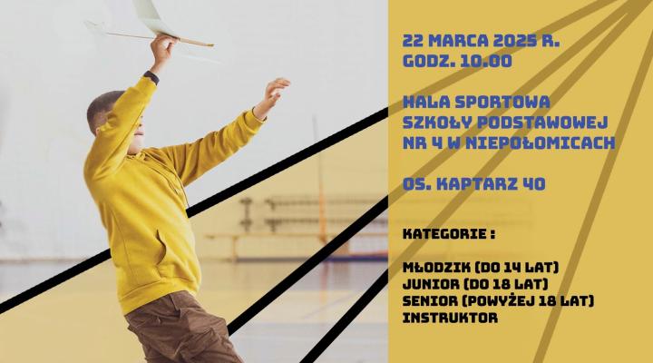 VII Zawody Modeli Szybowców Halowych F1N o puchar Burmistrza Miasta i Gminy Niepołomice (fot. mcdis.pl)