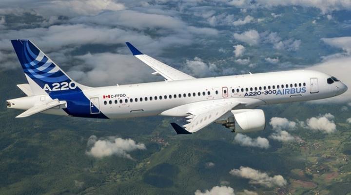 A220-300 w locie (fot. Airbus)