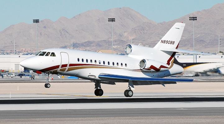 Dassault Falcon 900EX należący do władz Wenezueli (fot. Tomás Del Coro from Las Vegas, Nevada, USA, CC BY-SA 2.0, Wikimedia Commons)