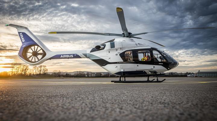 H140 na lądowisku (fot. Airbus Helicopters, Christian Keller)