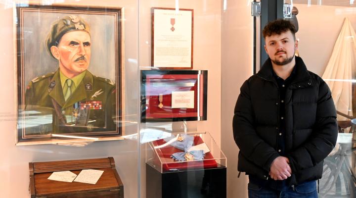 Olivier Sosabowski w Muzeum Lotnictwa Polskiego w Krakowie (fot. Muzeum Lotnictwa Polskiego)