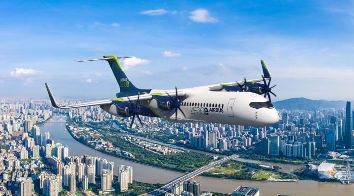 ZEROe - samolot w pełni elektryczny, zasilany wodorem (fot. Airbus)
