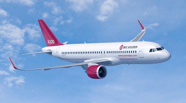 A320 w barwach BOC Aviation (fot. Airbus)