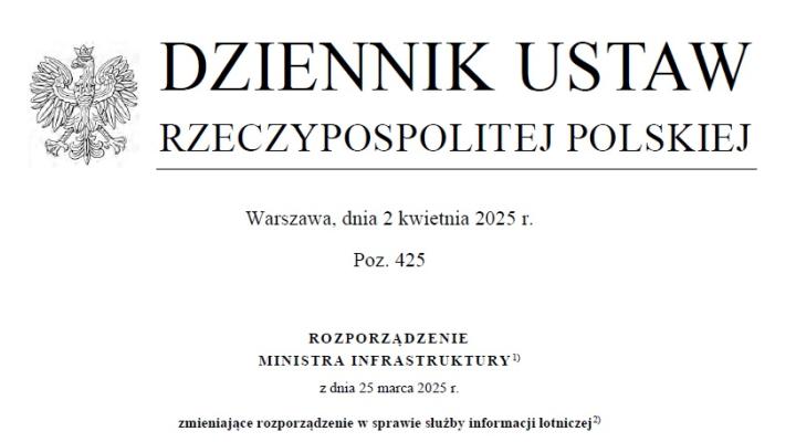 Dziennik Ustaw z 2 kwietnia 2025