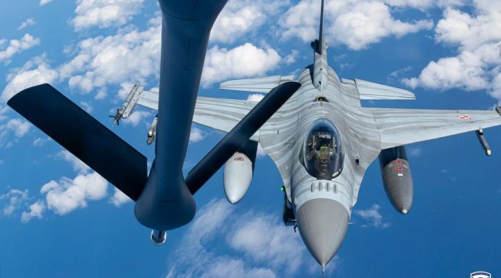 F16 polskich Sił Powietrznych na międzynarodowych ćwiczeniach lotniczych 'Iniochos 2025' (fot. Hellenic Air Force)