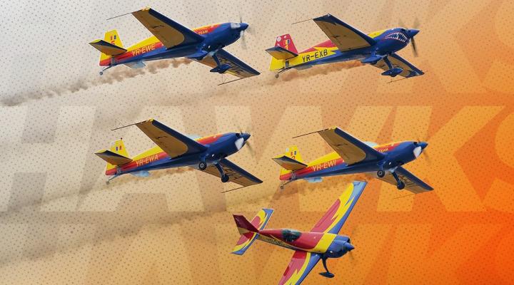 Hawks of Romania na Antidotum Airshow Leszno (fot. Raw Aviation Crew, team's archives)