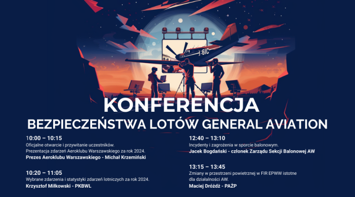 Konferencja Bezpieczeństwa Lotów General Aviation 2025 (fot. Aeroklub Warszawski)