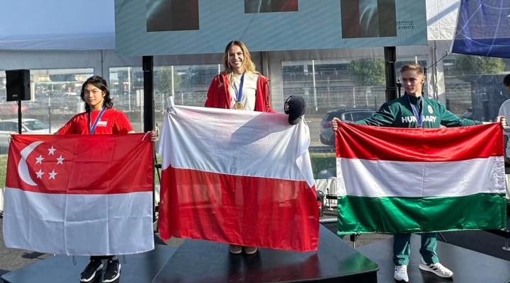 Maja Kuczyńska została Mistrzynią Świata w Indoor Skydivingu w kategorii Freestyle (fot. Flyspot Indoor Skydiving)