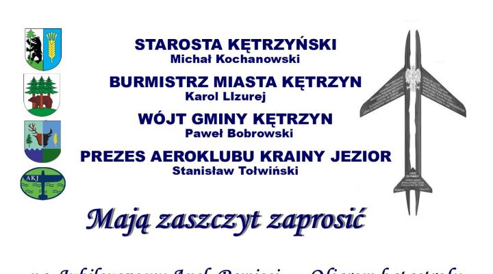 Zaproszenie na Apel Pamięci Ofiarom Katastrofy pod Smoleńskiem (fot. Aeroklub Krainy Jezior)