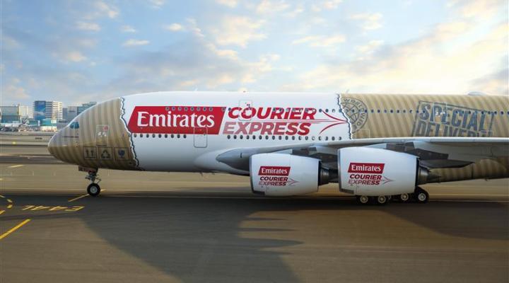 A380 w malowaniu Emirates Courier Express (fot. Emirates)