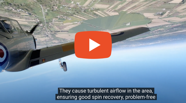 Chipmunk DHC-1 wyprowadzanie z korkociągu