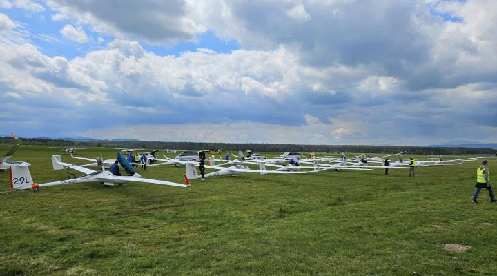FAI Sailplane Grand Prix - szybowce na lotnisku (fot. Robert Koprowski)