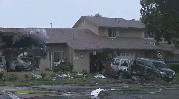 Katastrofa Cessny Citation w San Diego, fot. Fox 11
