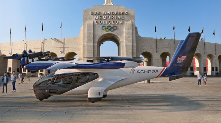 Midnight - samolot eVTOL firmy Archer Aviation dla kibiców igrzysk olimpijskich w Los Angeles (fot. Archer Aviation, facebook)