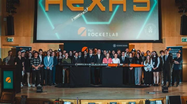 Premiera najnowszej rakiety Koła Naukowego PUT Rocketlab (fot. Politechnika Poznańska)