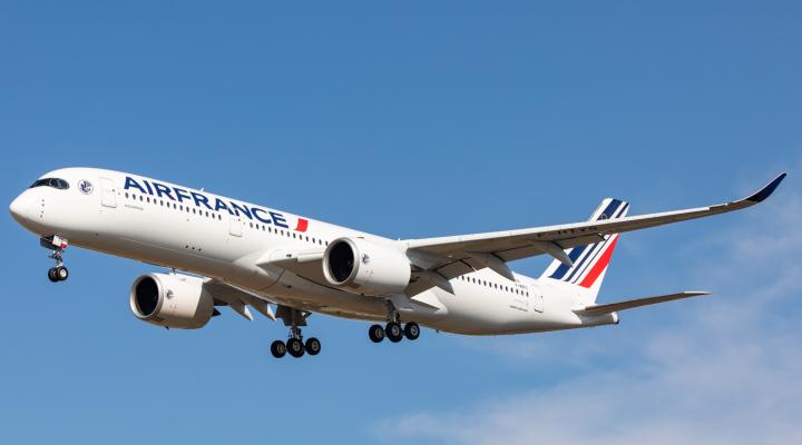 A350 w powietrzu (fot. Air France)
