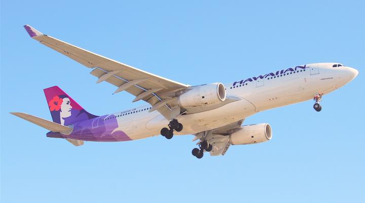 Airbus A330-243 należący do Hawaiian Airlines (fot. Aero Icarus from Zürich, Switzerland, CC BY-SA 2.0, Wikimedia Commons)