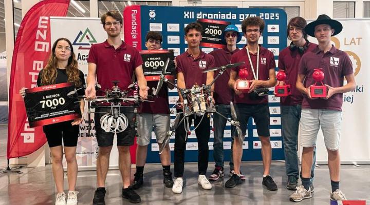 Akademicki Klub Lotniczy Politechniki Wrocławskiej na Droniada Challenge 2025 (fot. Politechnika Wrocławska)