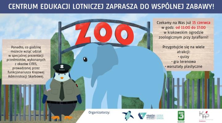 Centrum Edukacji Lotniczej Kraków Airport zaprasza do krakowskiego ZOO (fot. Kraków Airport)