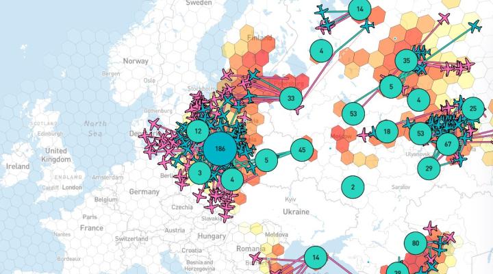 Zakłócenia GNSS w Europie (fot. gpswise.aero)