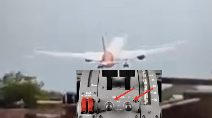 B787 VT-ANB Fuel Cut Off switch