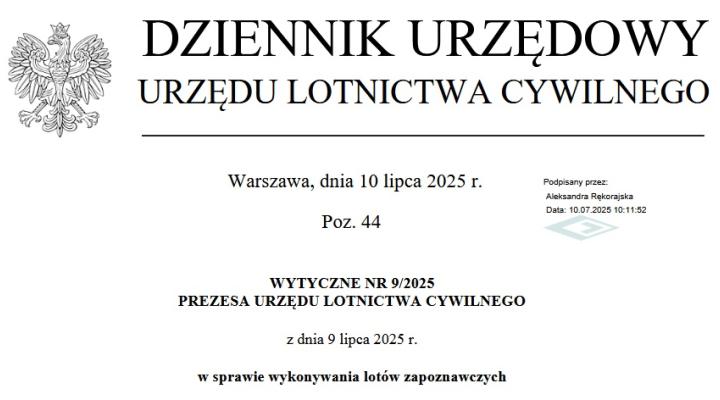 Ogłoszenie_Prezesa_ ULC_w_sprawie_wykonywania_lotów_zapoznawczych