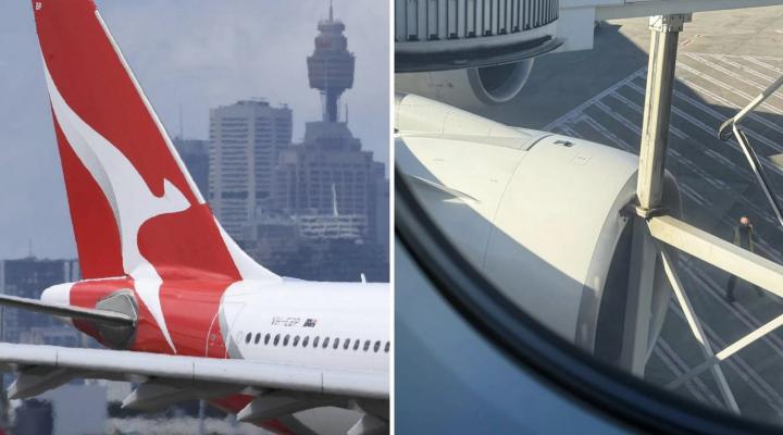 Uszkodzenia A380 Qantas na lotnisku w Sydney, fot. aerotime