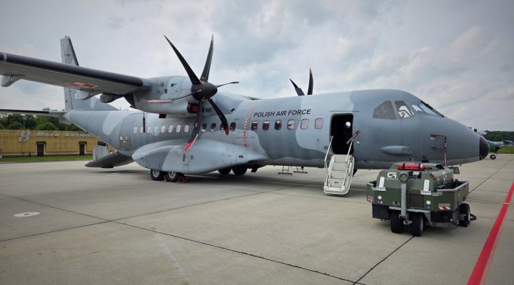 CASA C-295M na lotnisku w Balicach (fot. 8. Baza Lotnictwa Transportowego)