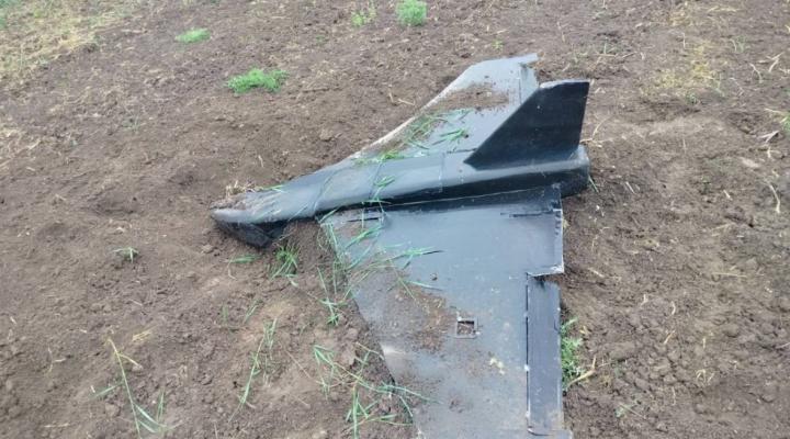 Rosyjski dron zestrzelony przez obronę przeciwlotniczą Ukrainy (fot. Siły Powietrzne Ukrainy, Facebook)