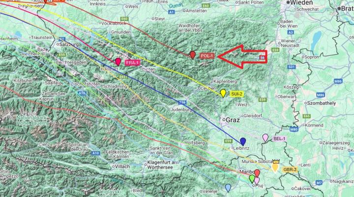 Pozycja polskiej załogi POL-1 w drugim dniu zawodów, fot. gordonbennett_aero