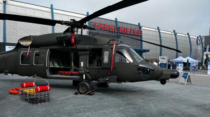 S-70i Black Hawk w konfiguracji poszukiwawczo-ratowniczej na MSPO 2025 (fot. PZL Mielec)