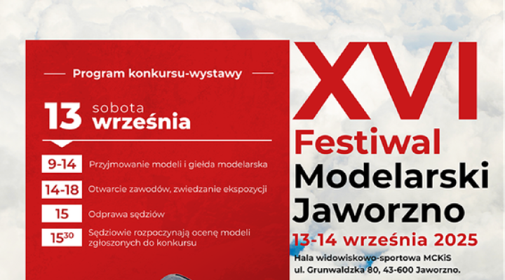 XVI Festiwal Modelarski w Jaworznie - plakat (fot. kartonwork.pl)