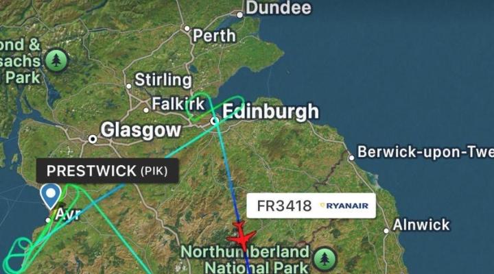 Trasa przelotu B738 Malta Air 9H-QBD, fot. flightradar24