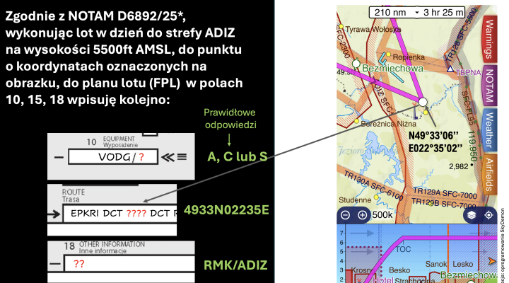Narodowa Kontrola Wiedzy Teoretycznej FPL ADIZ odpowiedzi