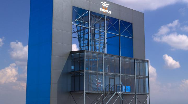 Tunel aerodynamiczny w Poznaniu - wizualizacja (fot. Maxfly)