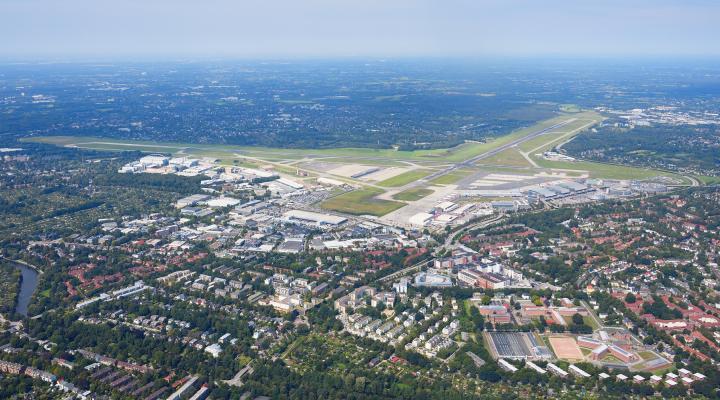 Widok na lotnisko w Hamburgu, fot. wikipedia