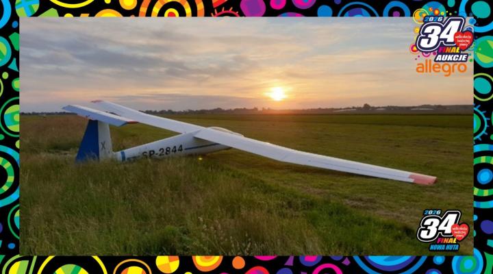 Lot szybowcem od Aeroklubu Krakowskiego (fot. WOŚP)