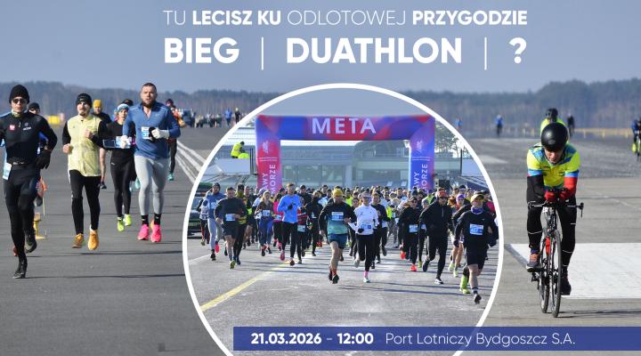Odlotowa 5 - bieg, duathlon, rolki na bydgoskim lotnisku (fot. Odlotowa 5)