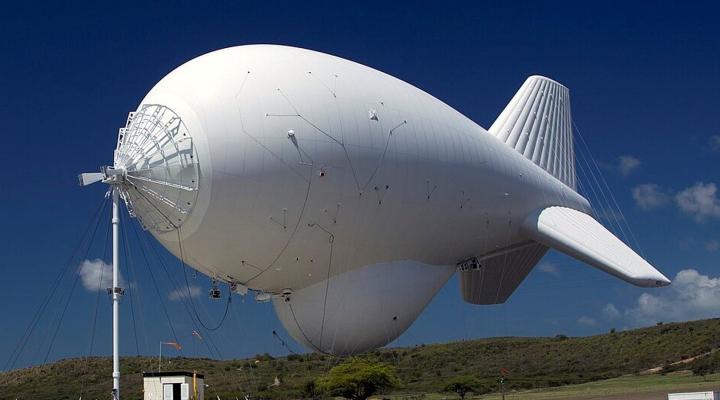 Aerostat radiotechniczny 'Barbara' (fot. podglądowa, Siły Zbrojne Stanów Zjednoczonych)